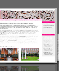 Kardinal-Hengsbach-Haus CMS Screenshot